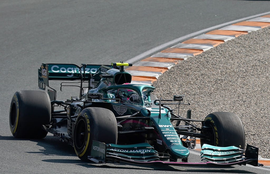 Noch keine Lizenz zum Siegen: Sebastian Vettel vom Team Aston Martin in Aktion.