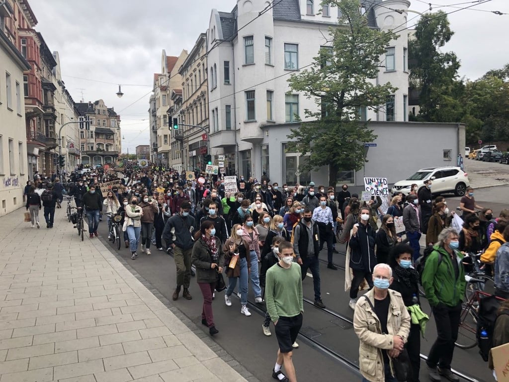 Klimademo in Halle