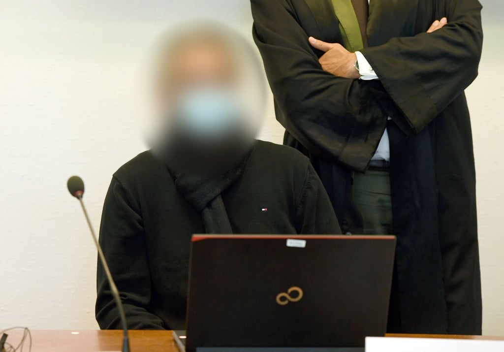 Der Angeklagte im Gericht in Köln.
