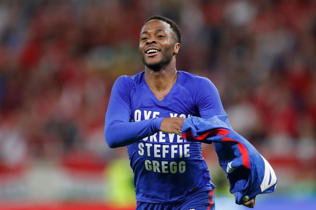 Raheem Sterling traf für England in Budapest.