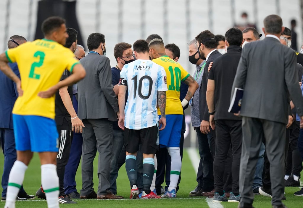 Das WM-Qualifikationsspiel zwischen Brasilien und Argentinien war abgebrochen worden.