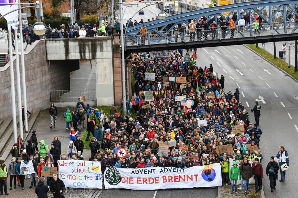 Aktionstag von Fridays for Future in Freiburg 2019.