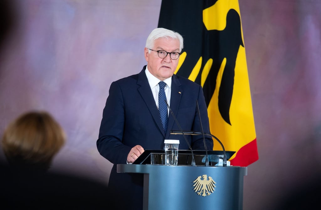 Bundespräsident Frank-Walter Steinmeier spricht.