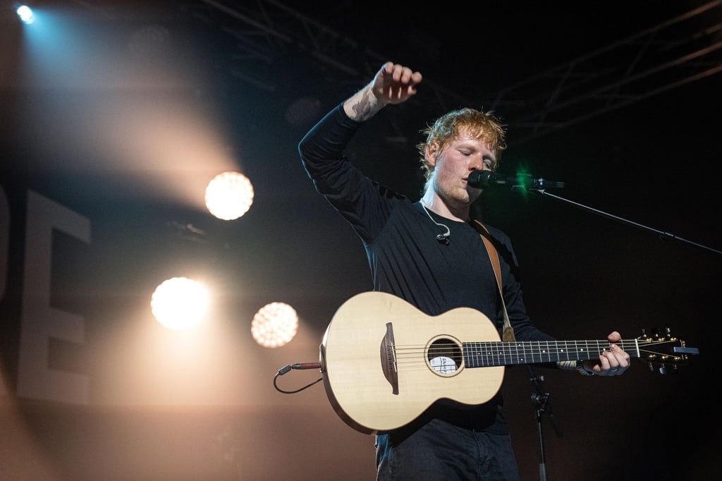Ed Sheeran tritt in Paris bei „Global Citizen Live“ auf.