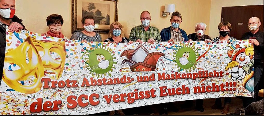 So präsentierte sich die Seehäuser Narren 2020 in Corona-Zeiten zum Start in die neue Session in der Volksstimme. So lange die Pandemie noch so präsent ist, ändert sich auch nichts am Motto.
