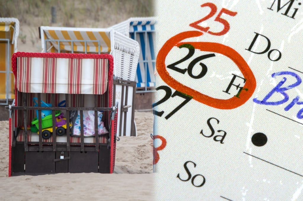 Einen schönen Tag am Ostseestrand verbringen: Wer Brückentage und Urlaub gut plant, kann 2022 einige freie Tage herausholen.