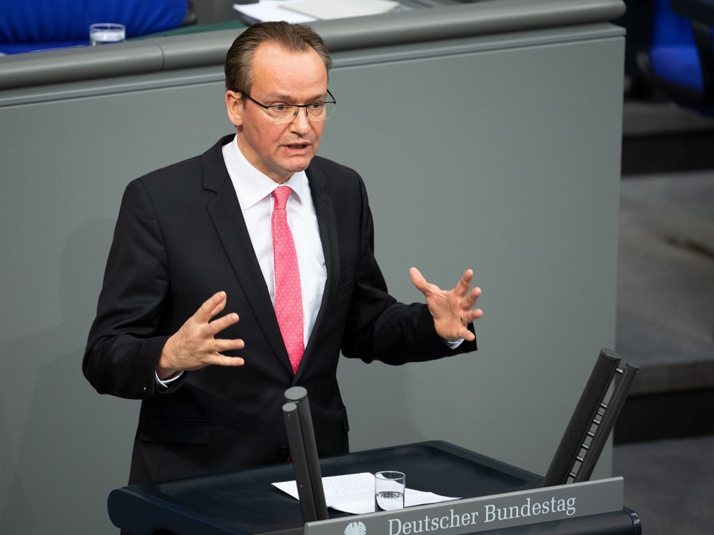 Gunther Krichbaum (CDU), Abgeordneter, spricht im Bundestag.