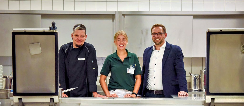 Das Küchenteam im Bergmannstrost: Stefan Schwarz, Maria Kemmesies und Martin Kuban (v. l.)