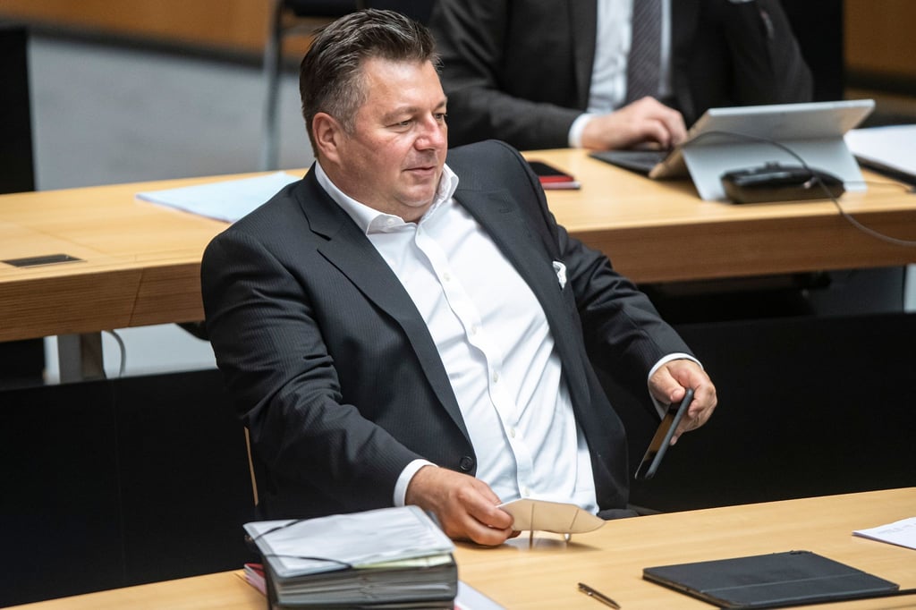 Andreas Geisel (SPD), Senator für Inneres und Sport, sitzt im Abgeordnetenhaus.