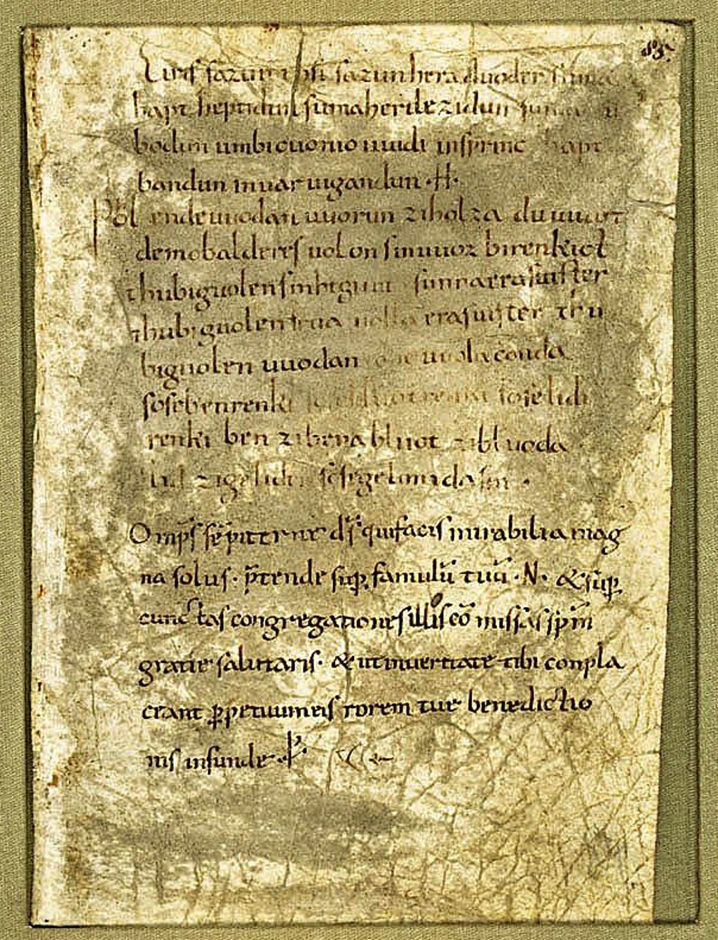 Die Zaubersprüche in einer Handschrift aus dem 9./10. Jahrhundert