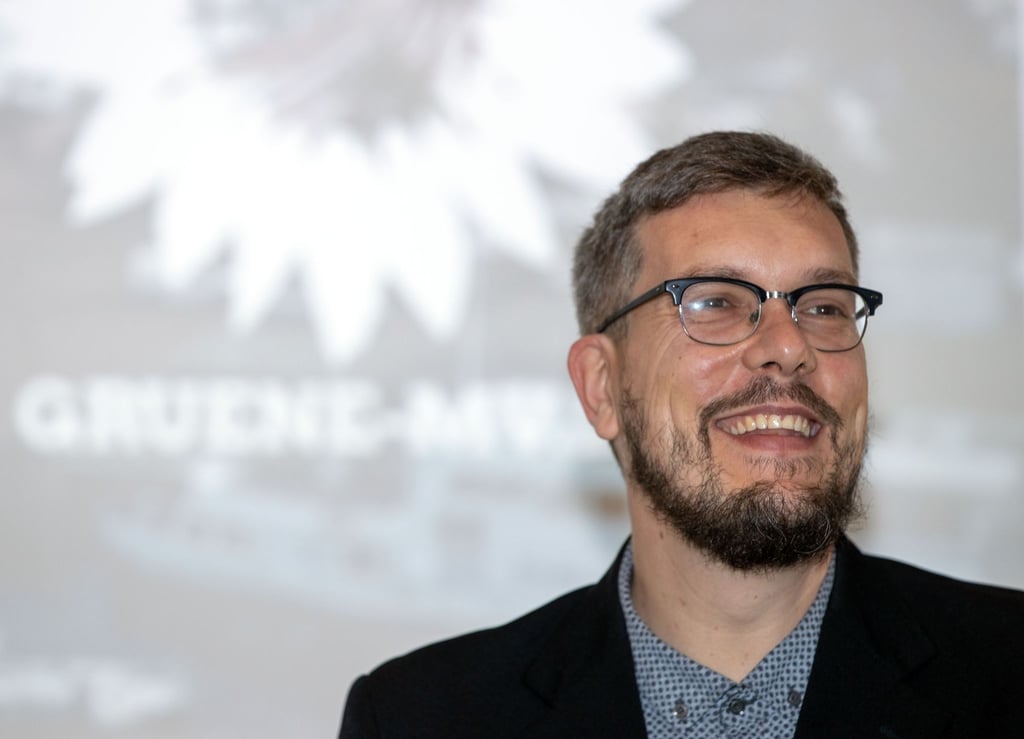 Ole Krüger, der Landesvorsitzende von Bündnis90/Die Grünen in Mecklenburg-Vorpommern.