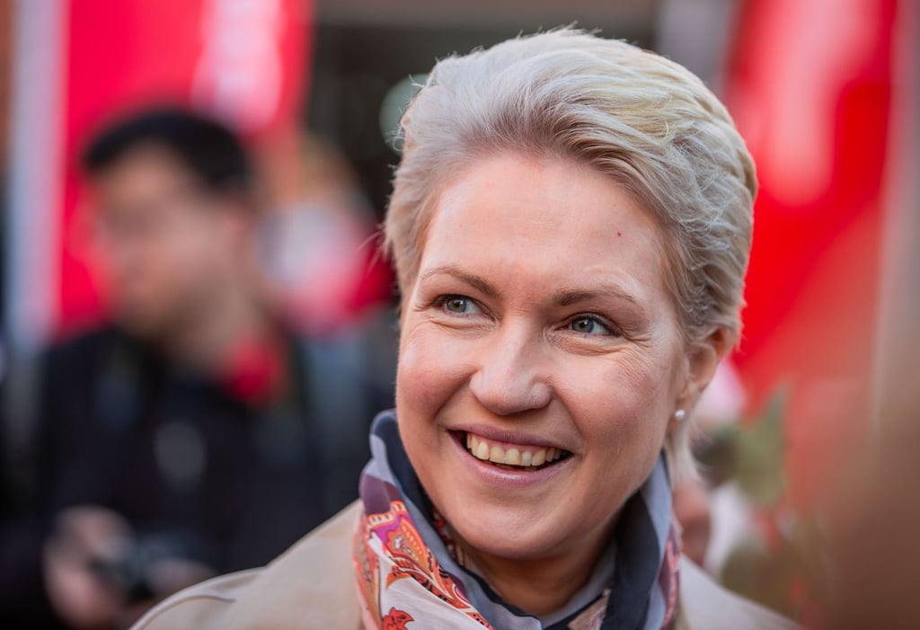 Manuela Schwesig (SPD) spricht.