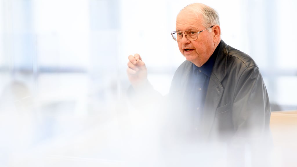 Robert Farle im Landtag von Sachsen-Anhalt.