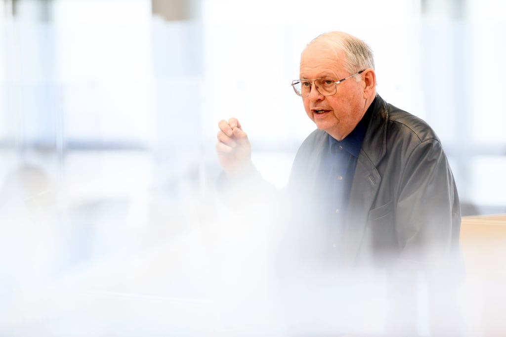 Robert Farle im Landtag von Sachsen-Anhalt.