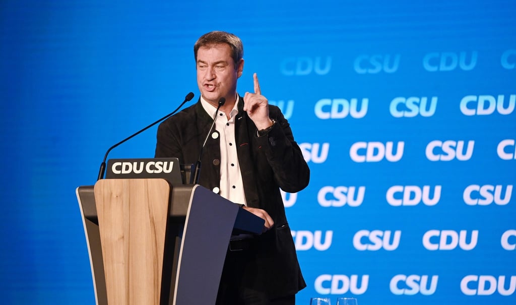 Markus Söder spricht.