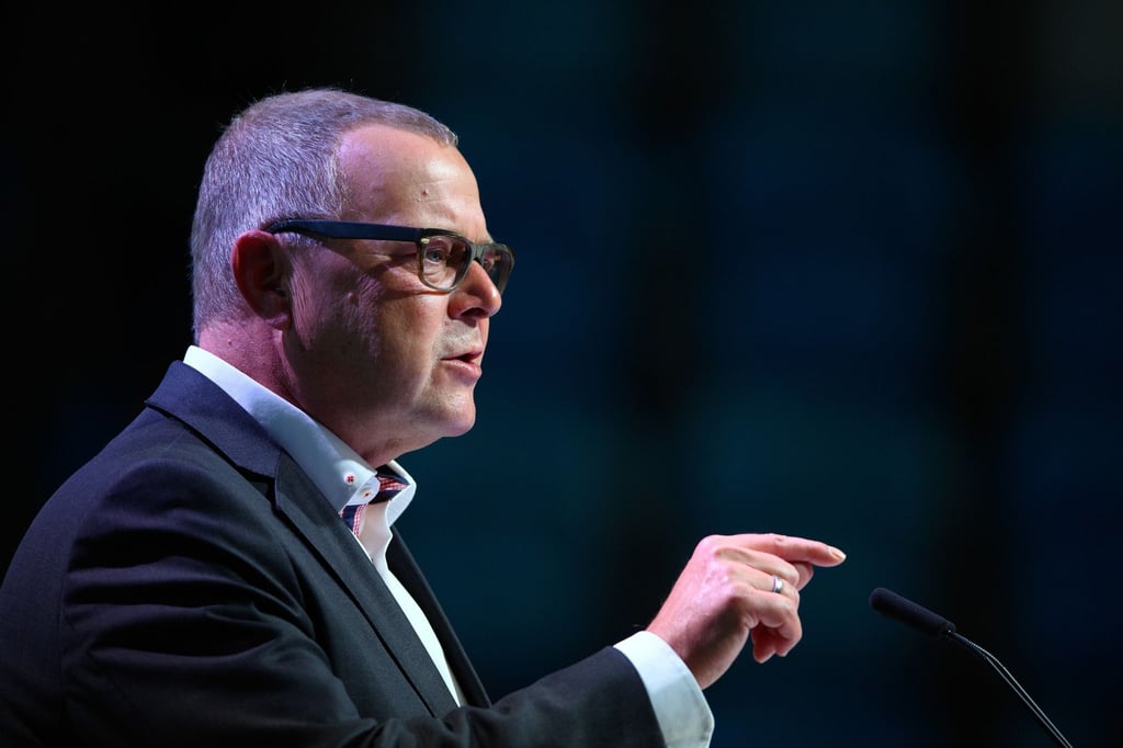 Michael Stübgen (CDU), Brandenburger Minister des Innern und für Kommunales und CDU-Vorsitzender, spricht.