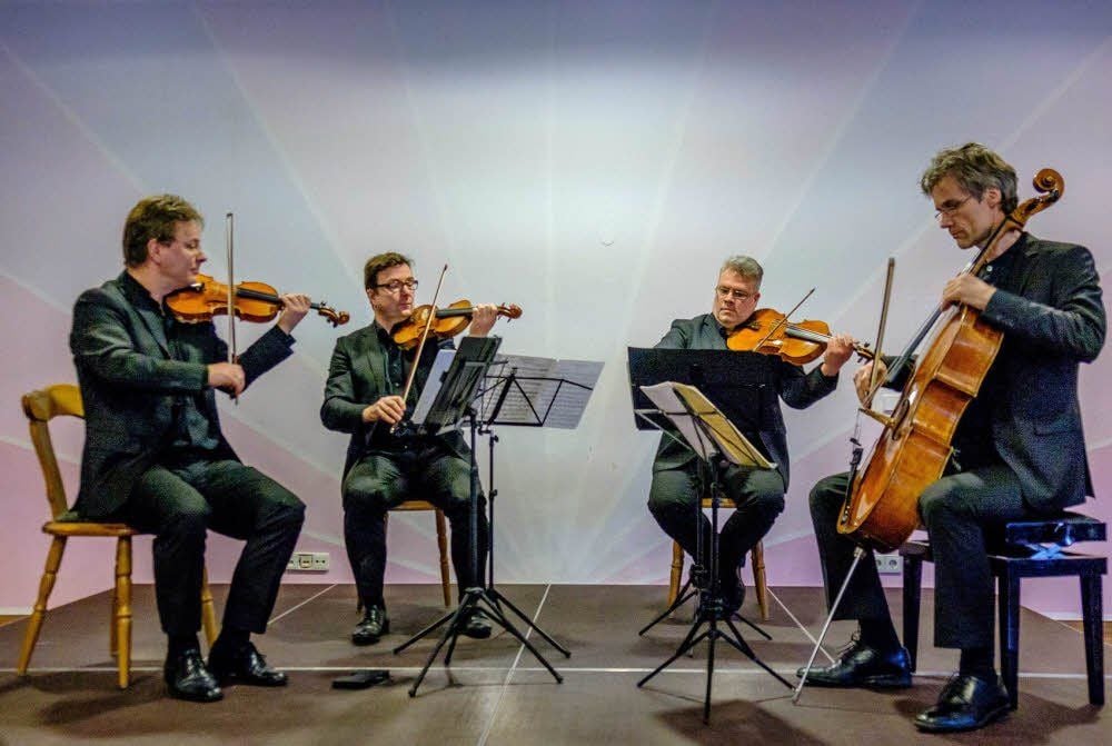 Das international renommierte Vogler Quartett war Sonntag im Heidehotel Lubast zu erleben.