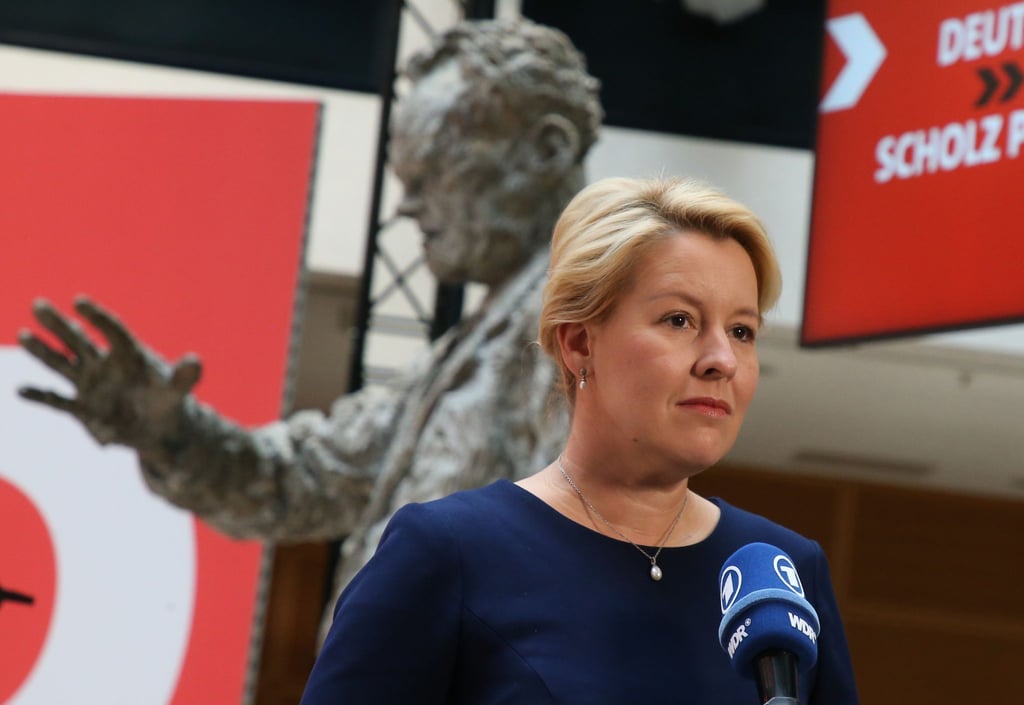Die Spitzenkandidatin der Berliner SPD Franziska Giffey sucht ein Regierungsbündnis.