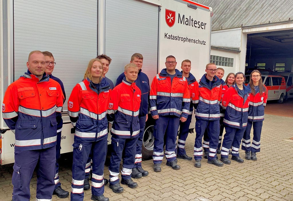 Die Mitglieder des Malteser Hilfsdienstes in Ballenstedt.