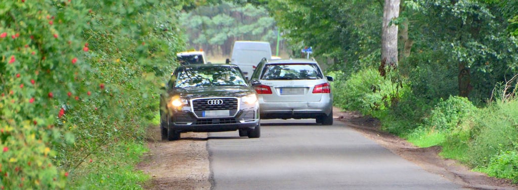 Von der Baustelle in Winterfeld sind zahlreiche Kraftfahrer betroffen, handelt es sich dabei doch um die Hauptverkehrsader im Altmarkkreis, die Bundesstraße 71. Also versuchen gerade die Ortskundigen, die Umleitungen zu umfahren und nutzen sogenannte Schleichwege wie hier zwischen Recklingen und Baars.