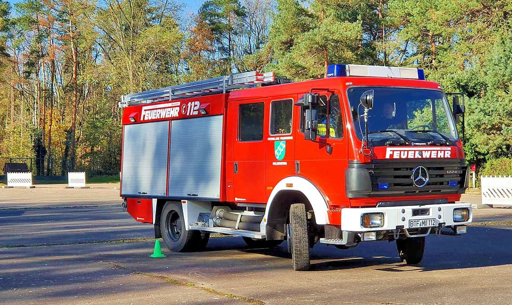 Noch rollt das Muldensteiner Feuerwehrfahrzeug. 2023 wird es durch ein neues ersetzt.