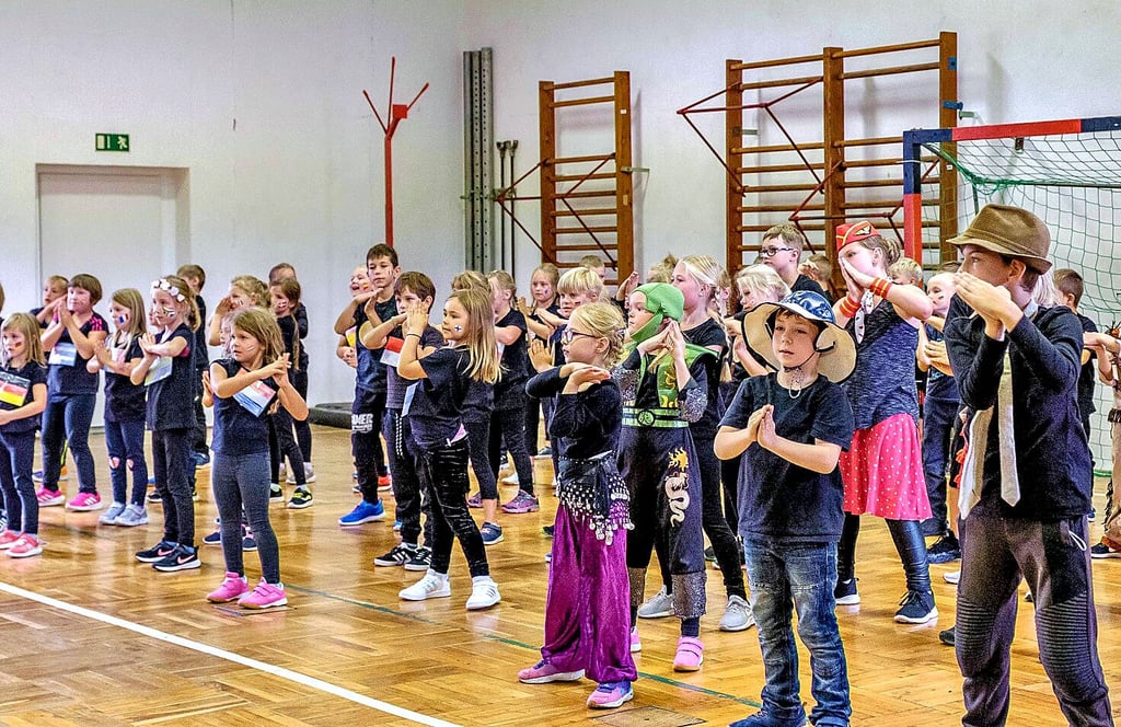 Schülerinnen und Schüler der Grundschule Bergwitz