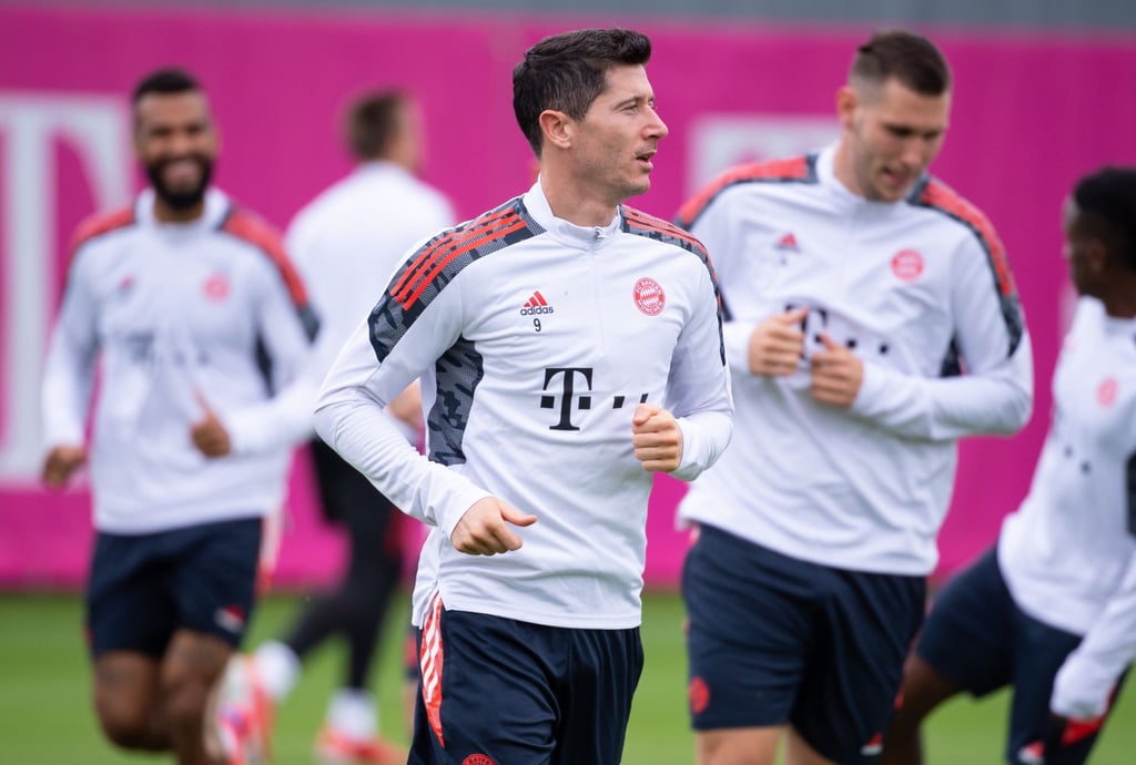 Wollen mit einem Sieg über Dynamo Kiew in der Champions League die Tabellenführung festigen: Die Bayern-Spieler beim Abschlusstraining.