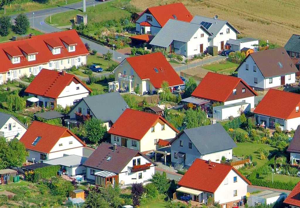 Das Wohngebiet Am Landgraben im Ortsteil Westdorf.