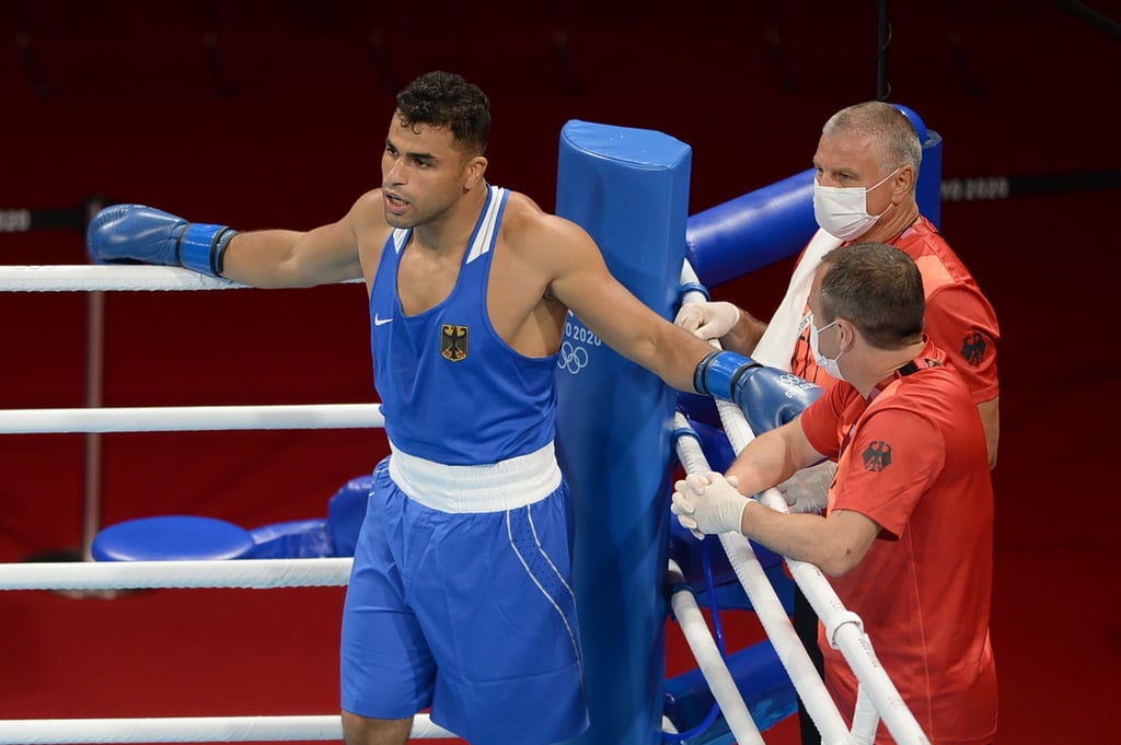 Boxer Ammar Riad Abduljabbar ist im olympischen Viertelfinale ausgeschieden.