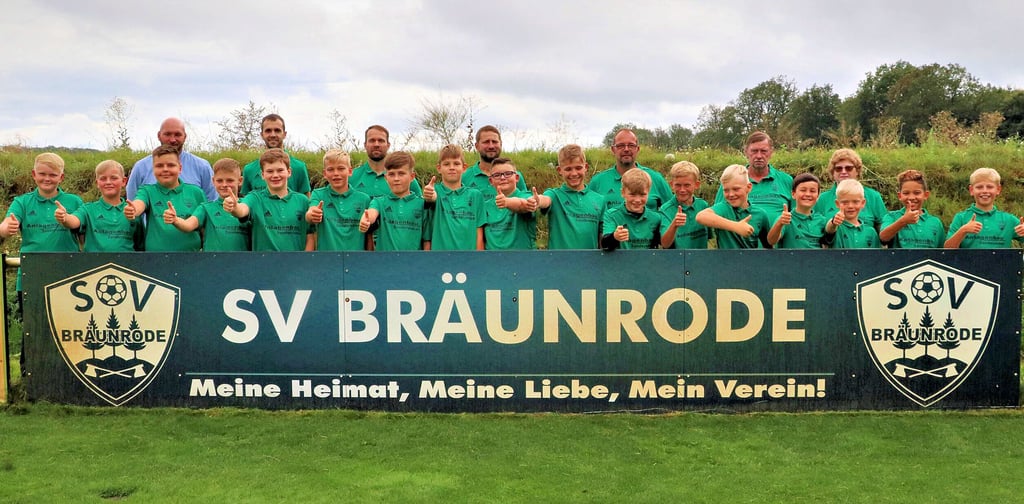 Die Richtung ist klar: Für die Nachwuchsfußballer vom SV Bräunrode soll es auch in Zukunft aufwärts gehen.