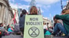 Aktivisten der Klimaschutzbewegung Extinction Rebellion protestierten tagelang in London.