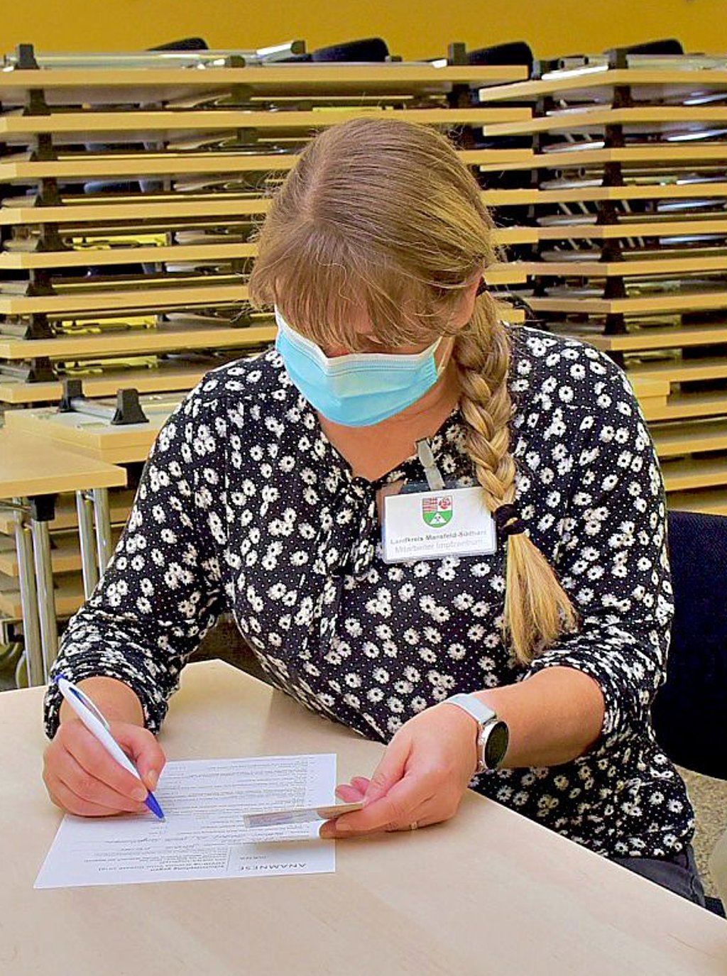 Christine Böhme ist seit März für die Betreuung der Impfwilligen zuständig.