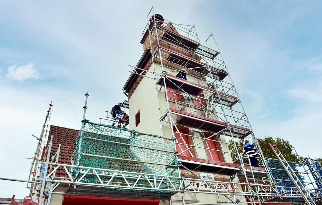 Auch bei der Feuerwehr in Wansleben wird aktuell gebaut.