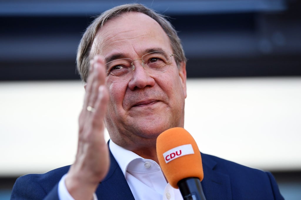 Armin Laschet, CDU-Kanzlerkandidat, spricht.