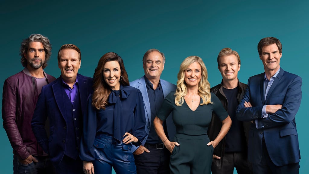 Die Löwen:Nils Glagau, Ralf Dümmel, Judith Williams, Dr. Georg Kofler, Dagmar Wöhrl, Nico Rosberg, Carsten Maschmeyer.