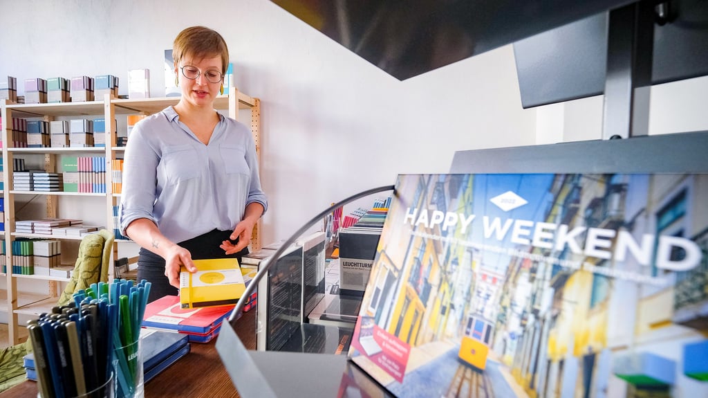 Das ?heiter bis wolkig? gibt es nun auch in der Gütchenstraße. Theresa Donner verkauft dort aber vorerst keine Bücher.