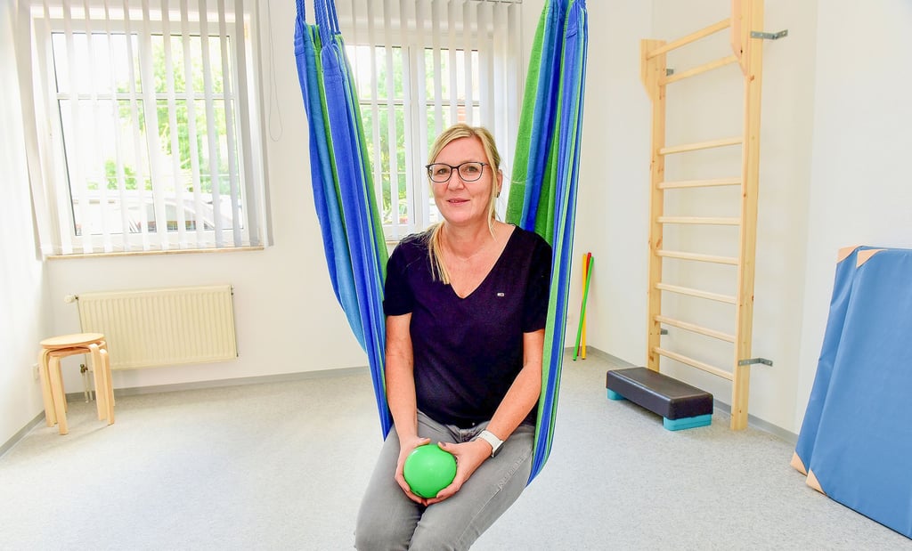 Ergotherapeutin Anke Engel richtete sich jetzt ihre eigene Praxis ein.