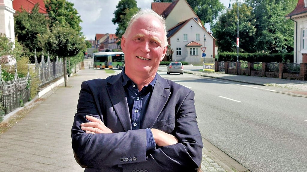 CDU-Mann Uwe Harms kandidiert für den Bundestag. An der Klötzer Bahnhofstraße ist er geboren, hier lebt er noch heute. 