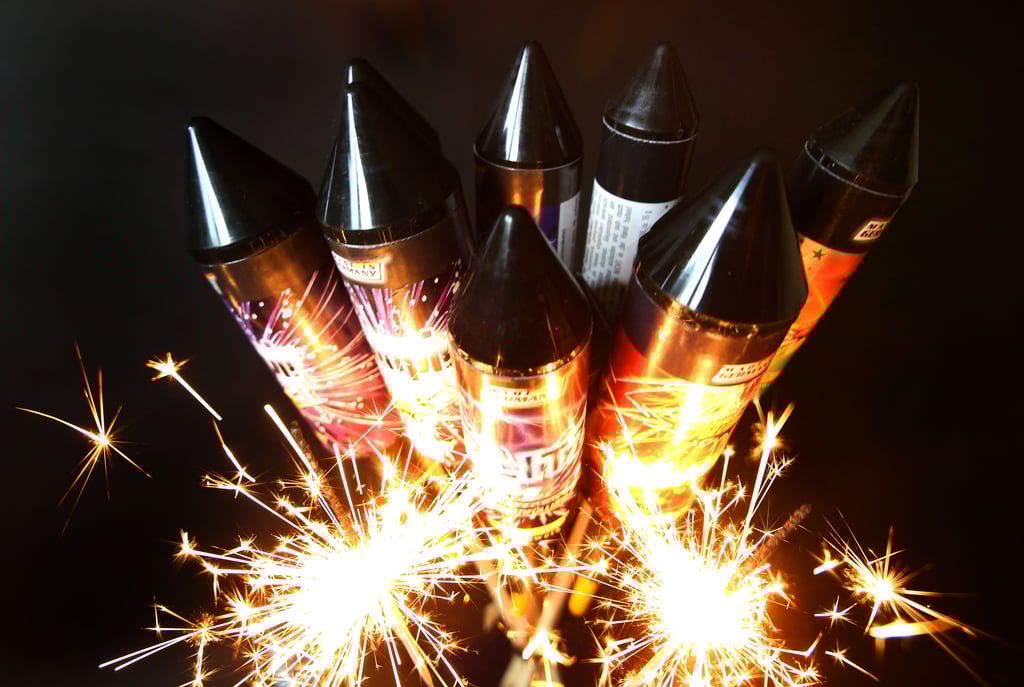 An der Museumskreuzung knachte verbotene Pyrorechnik