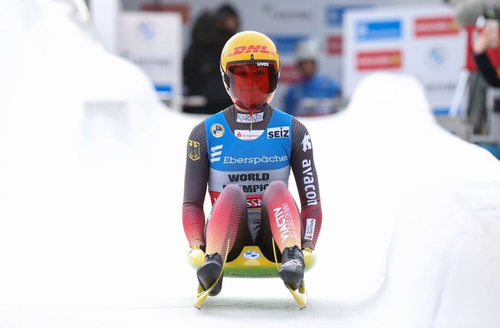 Dritter Weltcup-Erfolg für Julia Taubitz aus Deutschland.