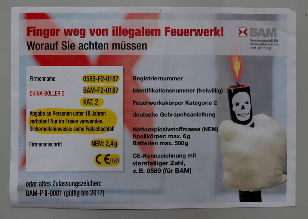 Hinweis zu illegalen Böllern