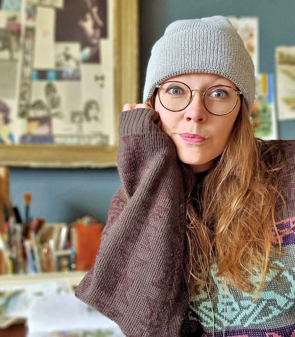 Hätte auch noch ausreichend Ideen in petto, um die Adventsserie „Handgemacht“ bis Ostern fortzuführen: Bianca Müller, die sich hier mit Selbstauslöser fotografiert hat.
