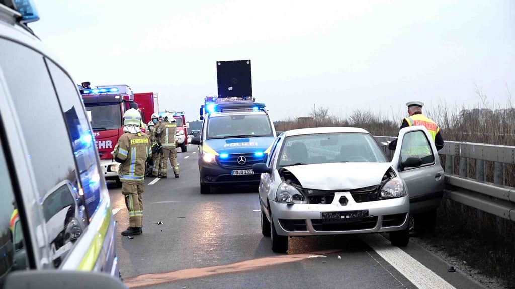 Auf der A4 in Sachsen kam es zu einem Unfall.
