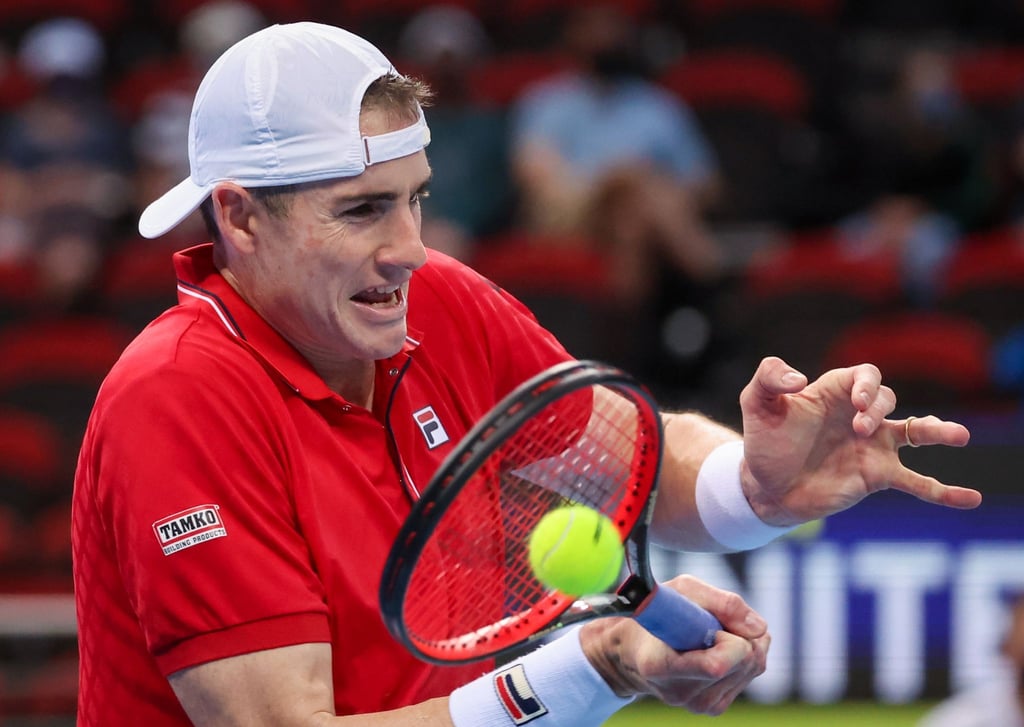 Gewann beim ATC Cup das Einzel und im Doppel: John Isner vom Team USA.