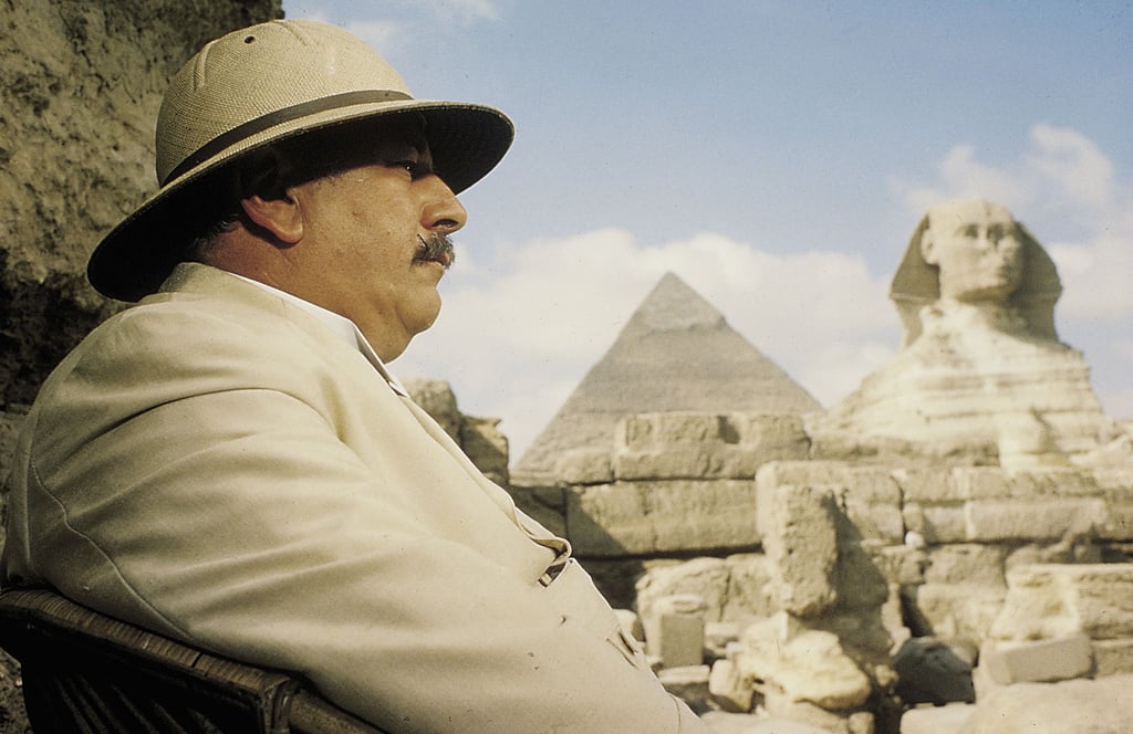 Peter Ustinov als Hercule Poirot in Ägypten: Er spielte die Hauptrolle in „Tod auf dem Nil“.