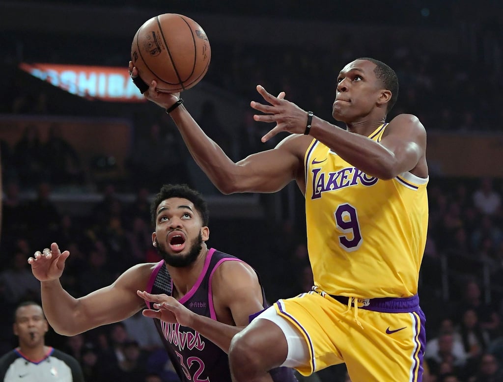 Zieht das Lakers-Trikot aus: Rajon Rondo.