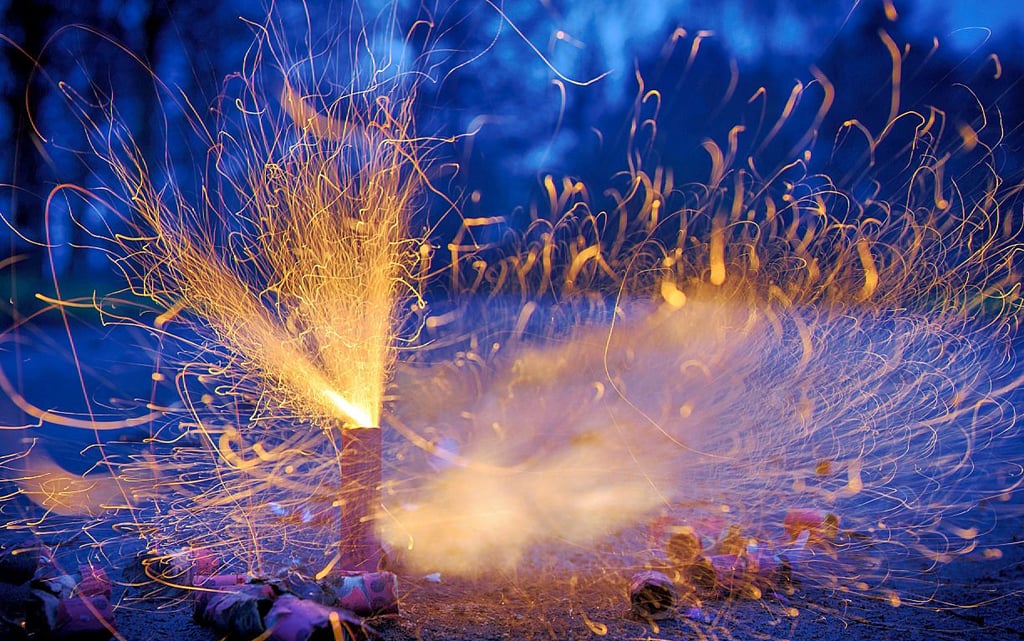 Silvesterfeuerwerk ist eine Quelle für Feinstaub.