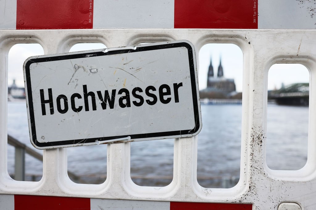 Hochwasser in Köln.
