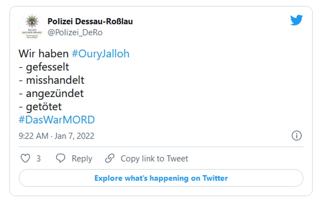 Der Tweet wurde mit dem gefälschten Account abgesetzt.