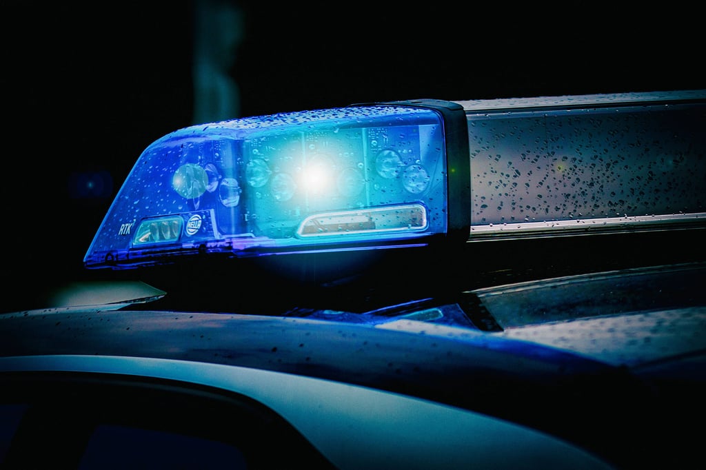Ein Polizeiauto.